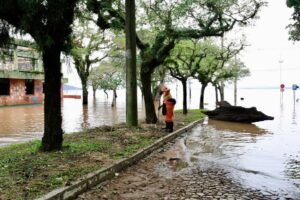 Na zona sul existe um rio, e neste rio mergulha a cidade