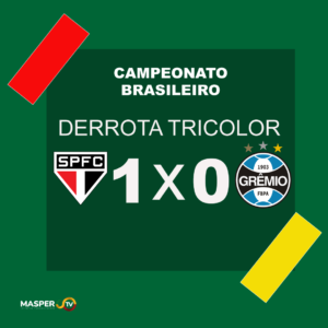 Grêmio perde para o São Paulo e tem 10 derrotas em 15 jogos