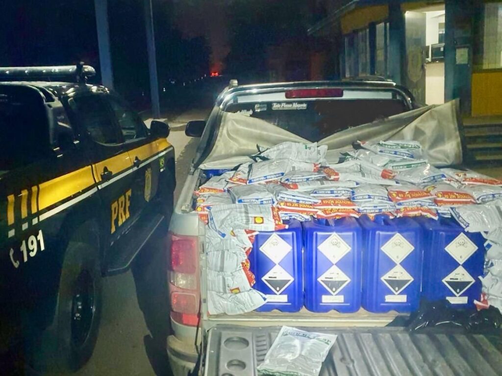 PRF apreende quase uma tonelada de agrotóxicos trazidos ilegalmente do Uruguai