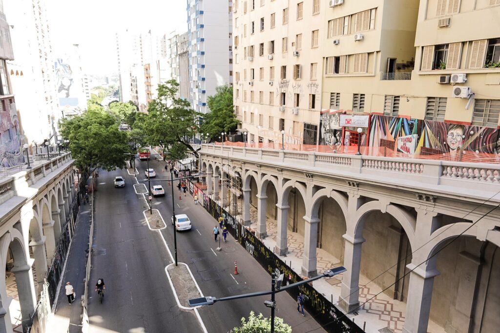 Nova etapa da revitalização do Viaduto Otávio Rocha terá alteração no trânsito