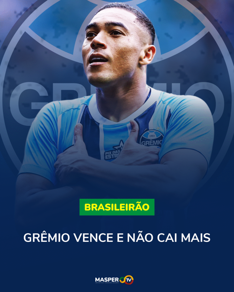 Grêmio vence o Palmeiras e garante permanência na Série A