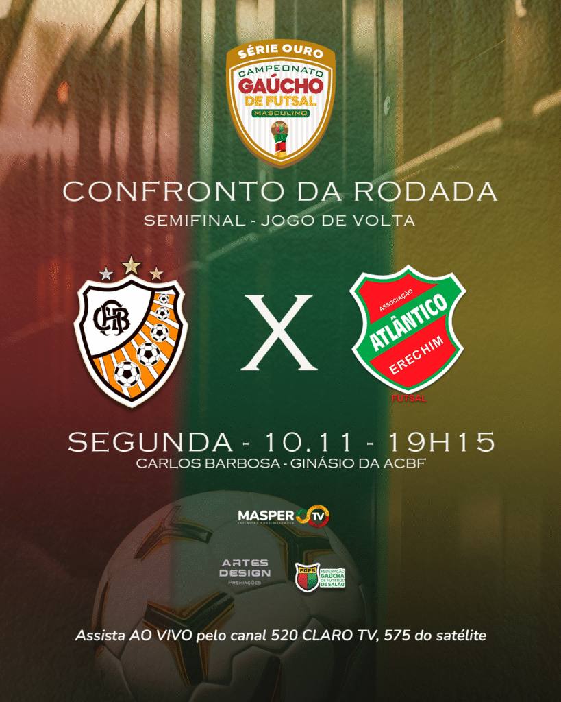 Série Ouro de Futsal: ACBF e Atlântico decidem vaga na final nesta segunda-feira