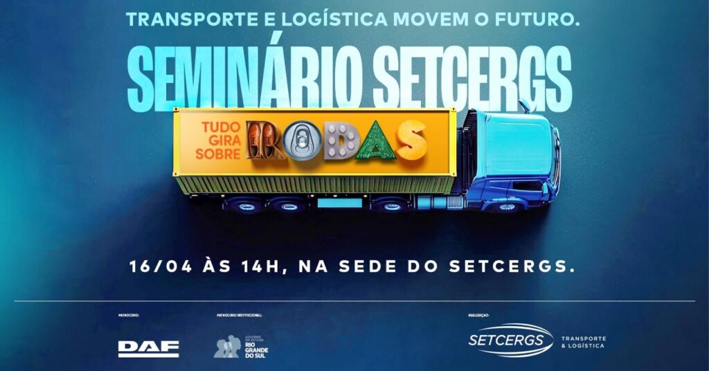 SETCERGS promove seminário sobre transporte e logística no dia 16 de abril