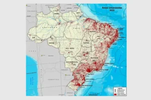 Área urbanizada do Brasil cresce 12,3% entre 2019 e 2022, mostra IBGE